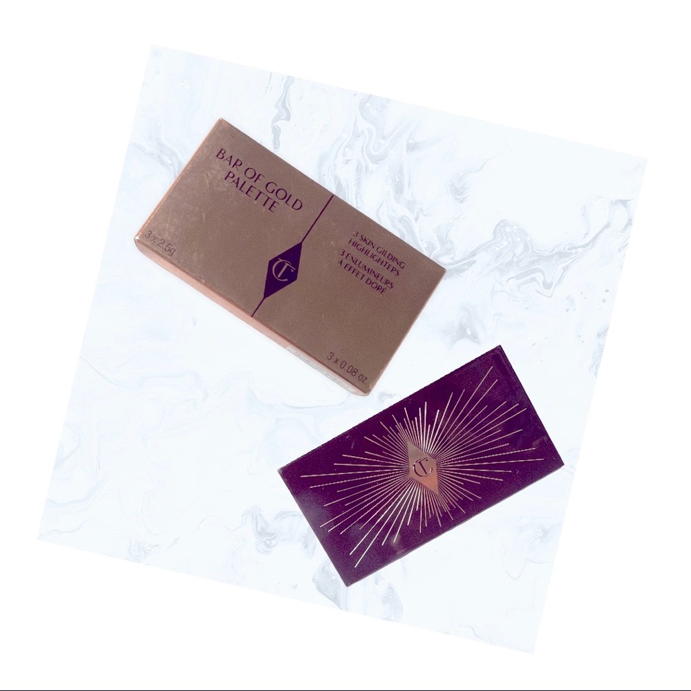 NWT Charlotte Tilbury Bar of Gold Palette / Highlighter Palette - Picture 2 of 2
